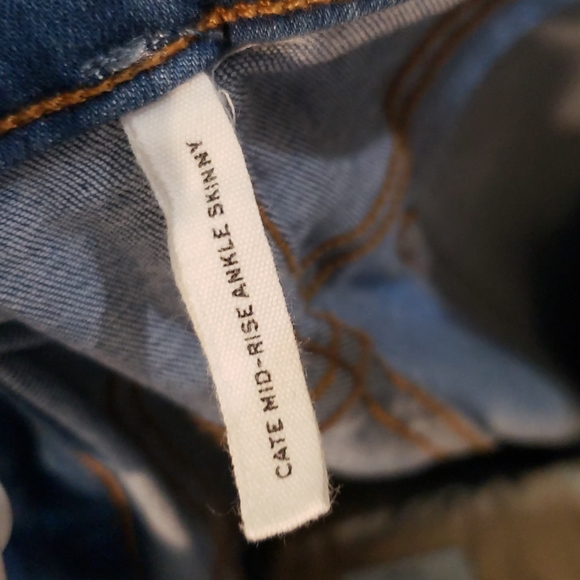 rag & bone New York Cate Mid Rise Ankle Skinny Medium Wash Denim Size 24 - Picture 12 of 16